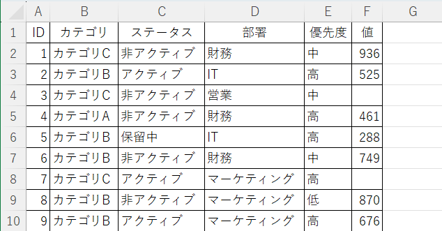 『型が一致しません』とエラーが発生する原因の例の画像です。